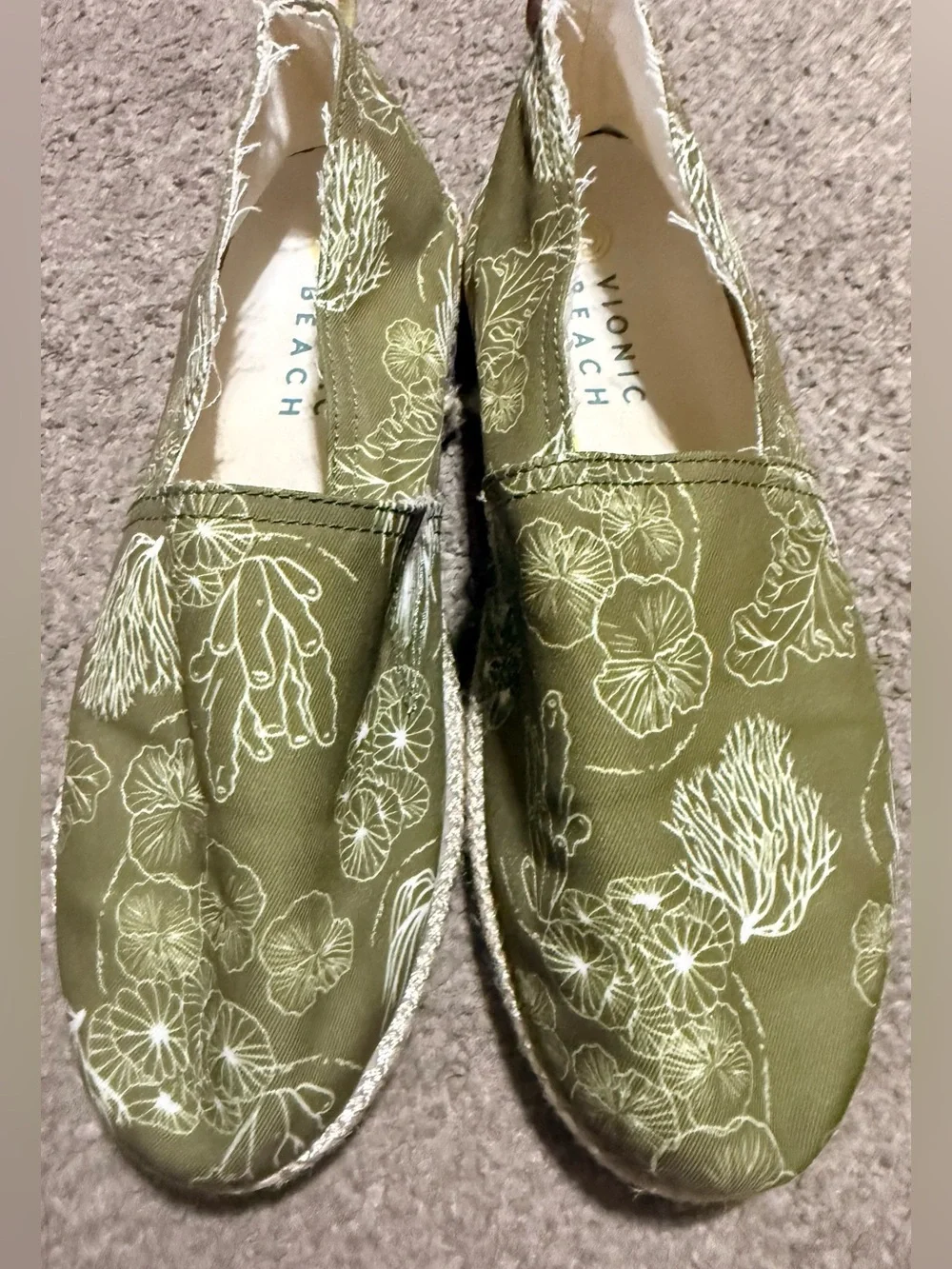 Vionic Beach Laguna Espadrilles Slip-On Size-9 Wide